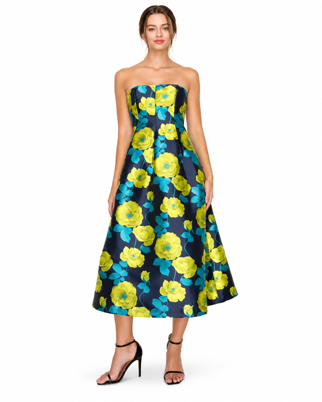 Floral Jacquard Midi