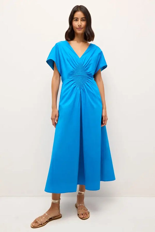 Willow Maxi Dress In Blue Alabster