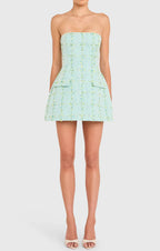 Bethany Skort Romper in Aquamarine
