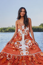 Aura Cream Maxi Dress