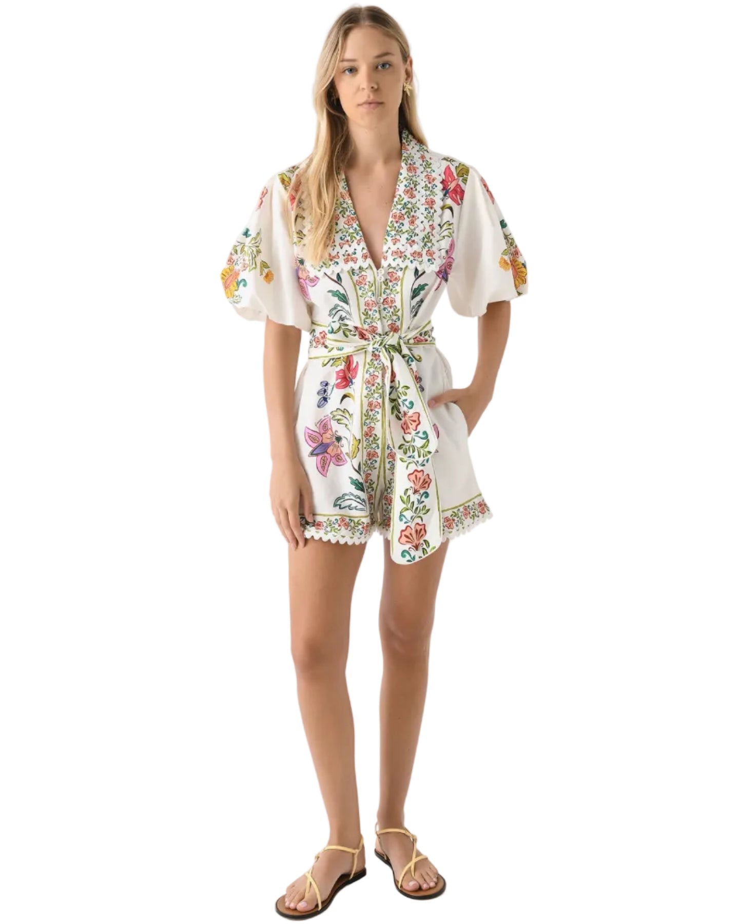 Off-White Floral Insects Romper