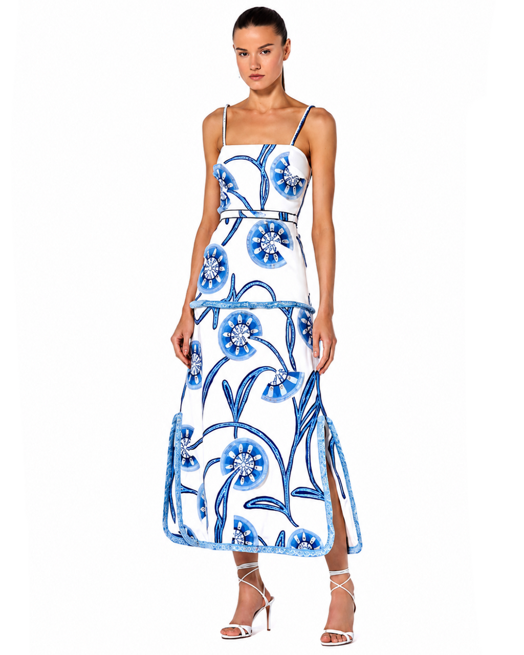 Boquet Printed Midi Dress