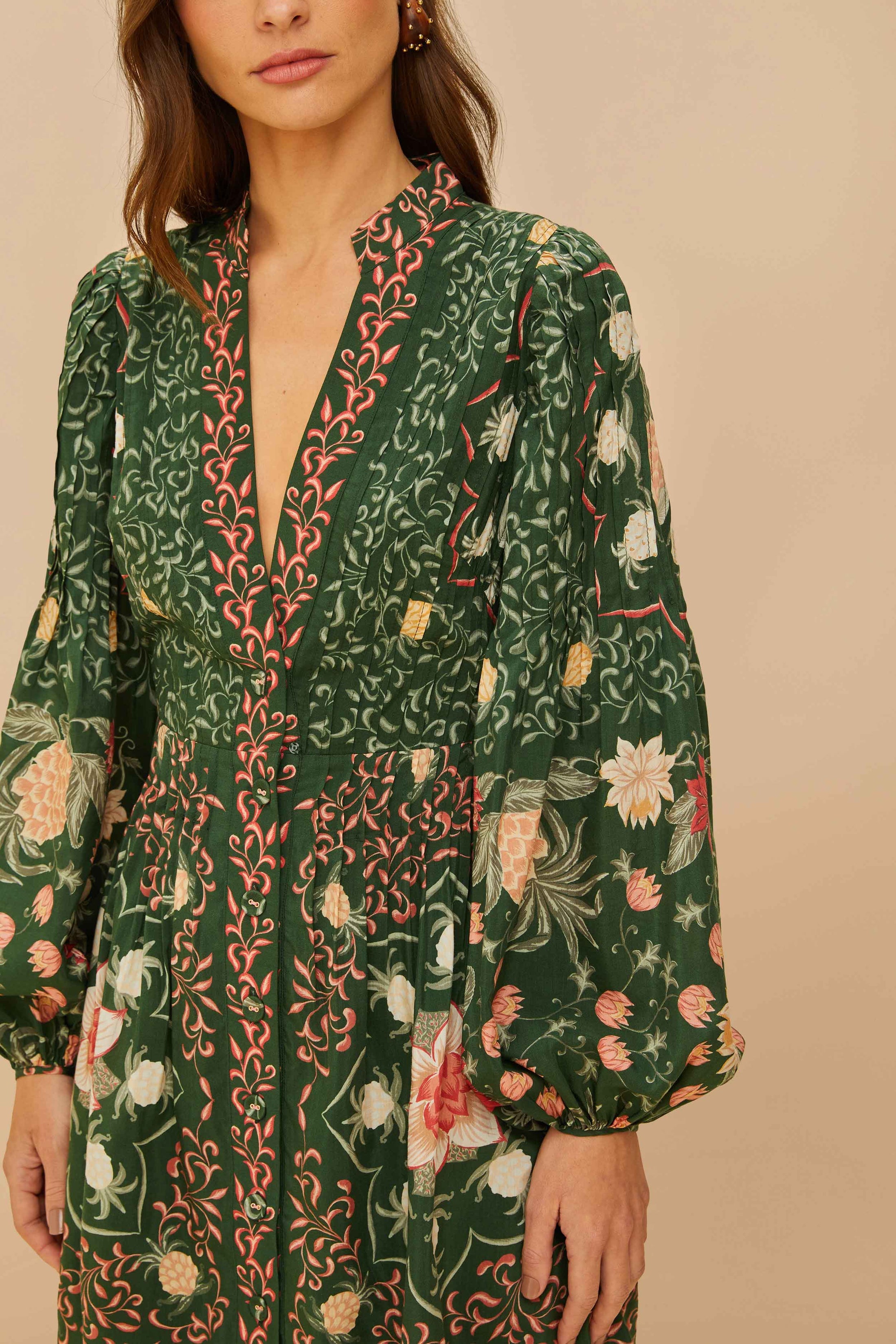 Garden Pineapple Mini Dress