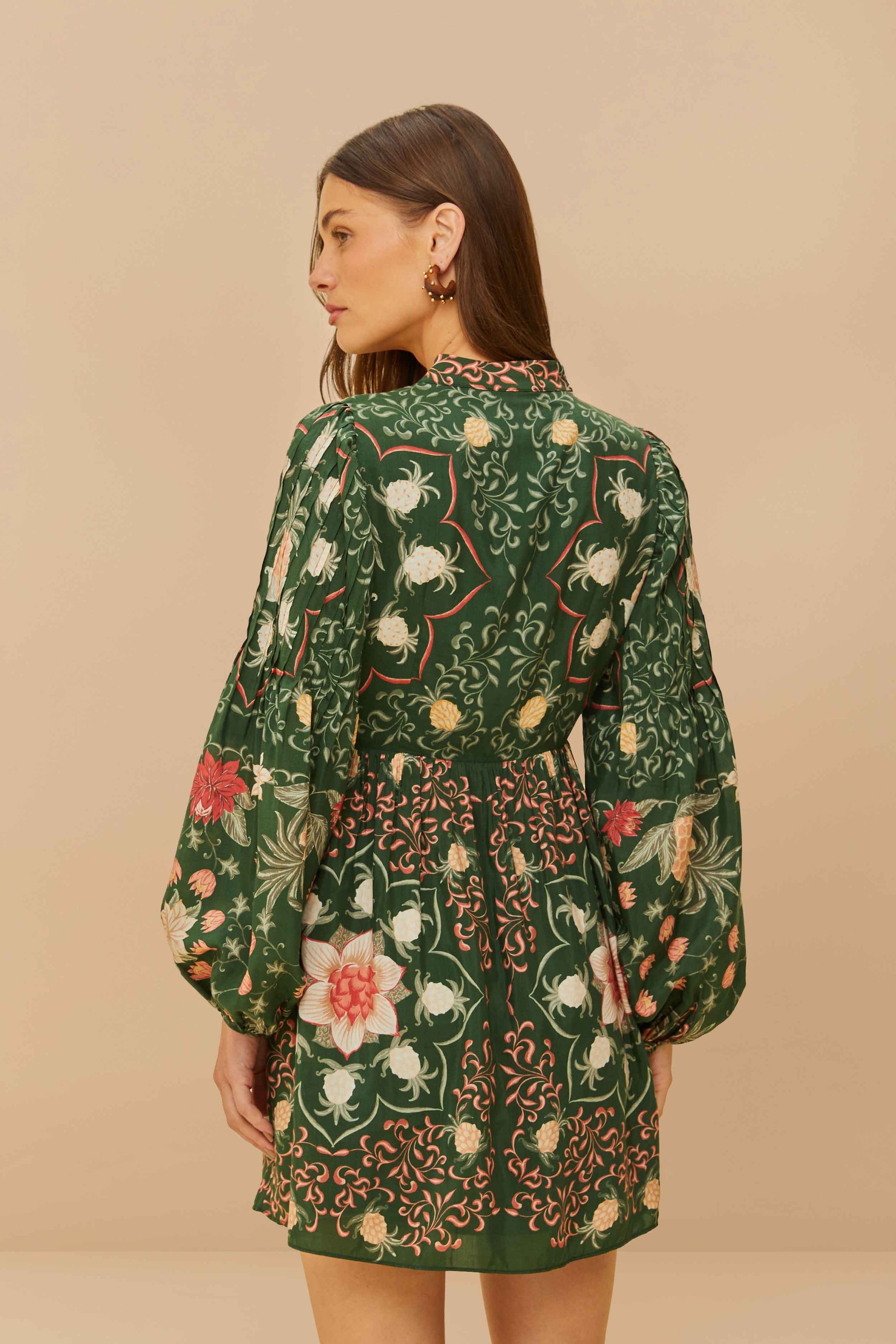 Garden Pineapple Mini Dress