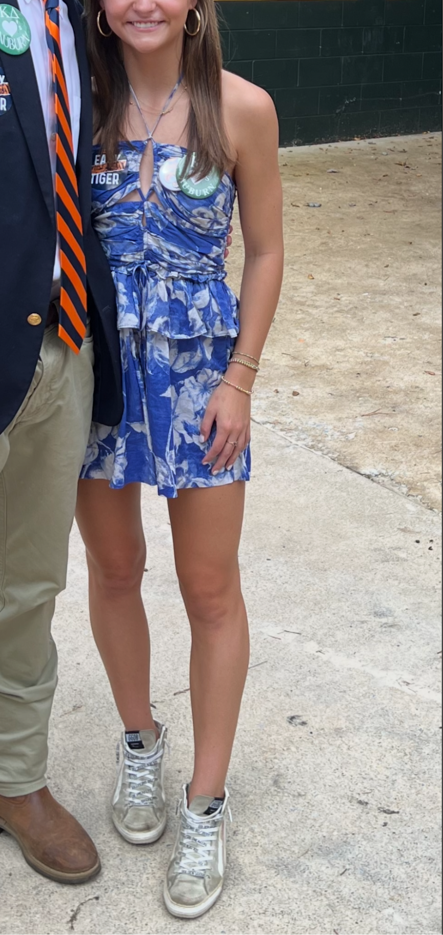 Floral Blue Romper