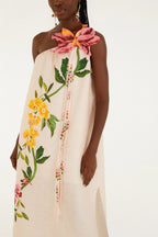 Garden One Shoulder Terrace Maxi Dress