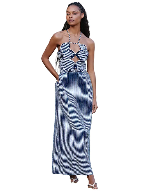 Hibiscus Cutwork Midi Dress