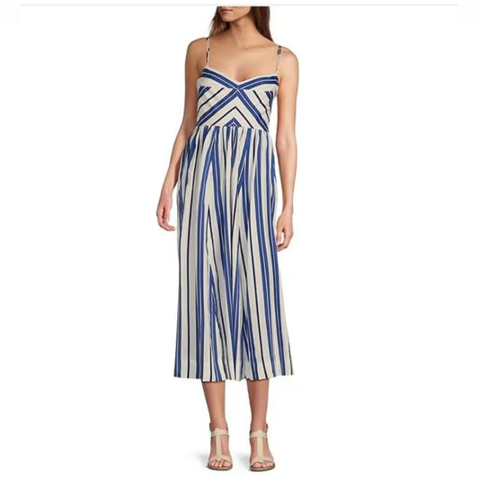 Kismet Cotton Stripe Midi Dress