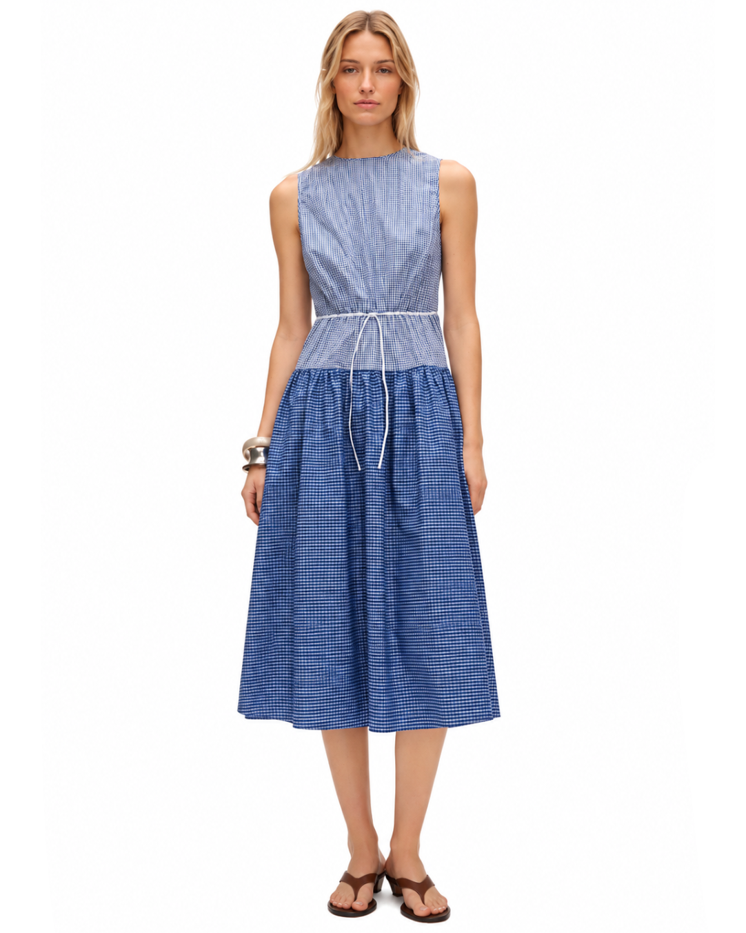 Gingham Blue Dress