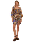 Hearts Tie Ikat Dress