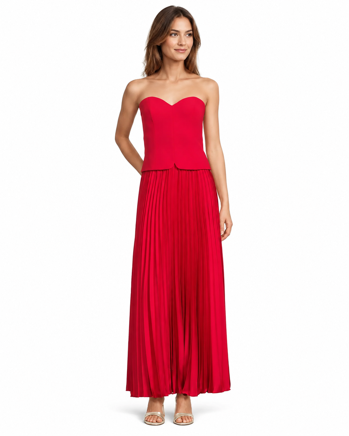 Billie Crepe Maxi Red