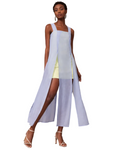 Square Neck Slit Dress