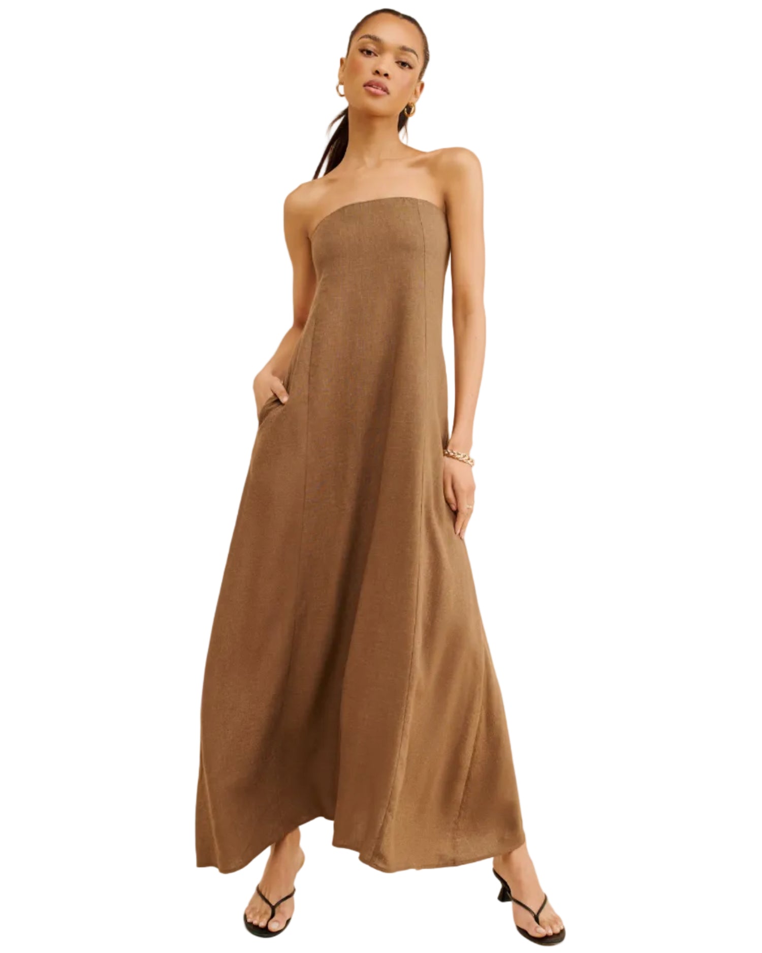 Fleur Strapless Maxi Dress