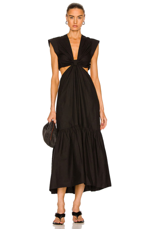 Alexandria Midi in Black