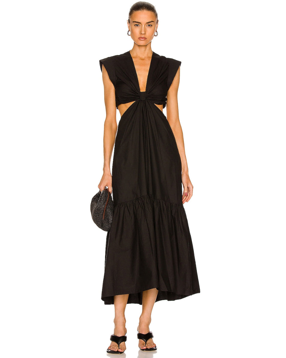 Alexandria Midi in Black