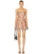 Christy Blue Leaf Dress