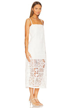 Bronze Midi Dress In White