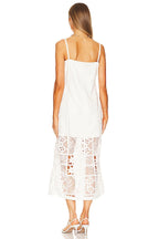 Bronze Midi Dress In White
