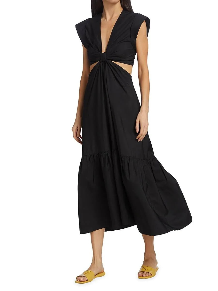 Alexandria Midi in Black