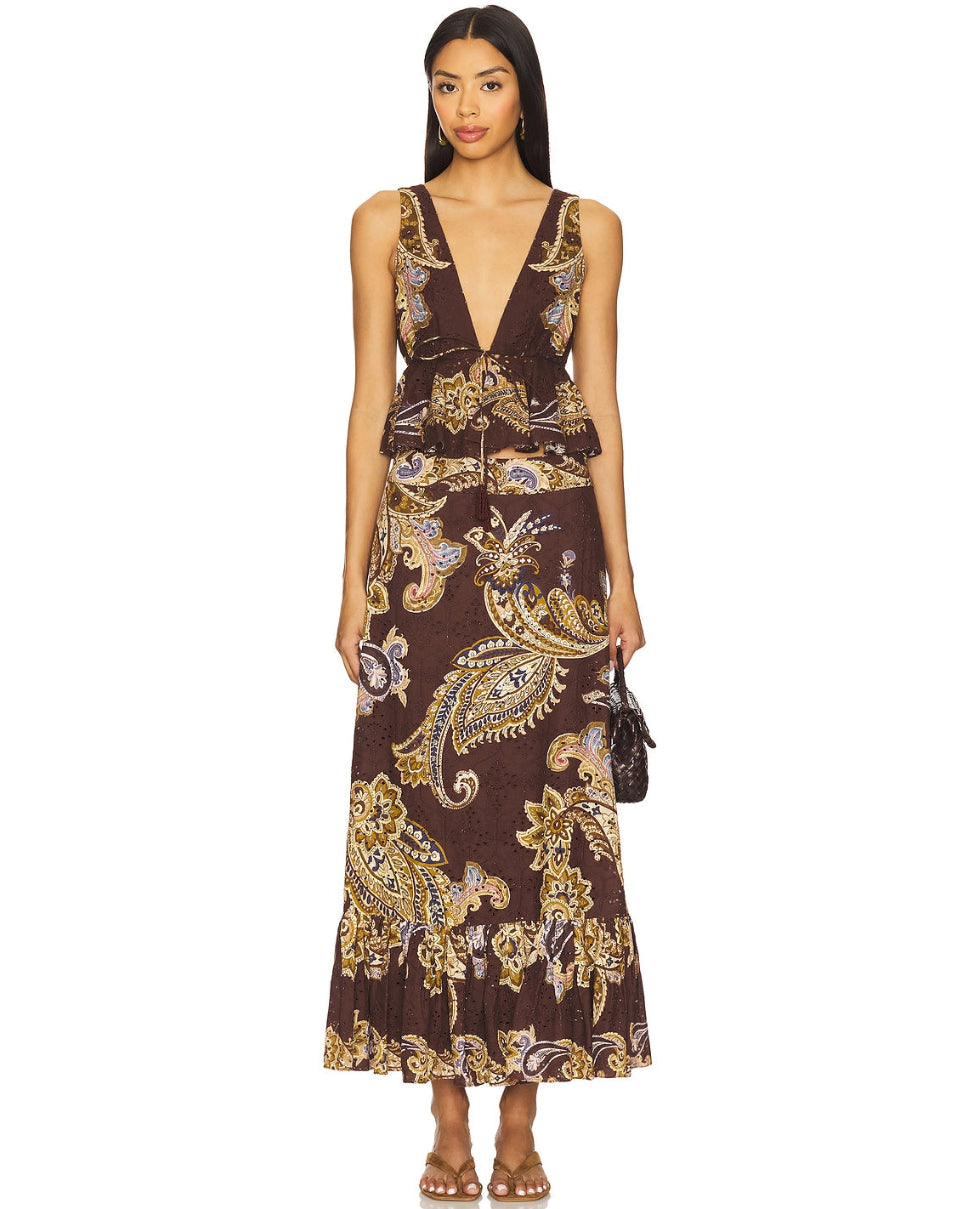 Paisley Brown Set