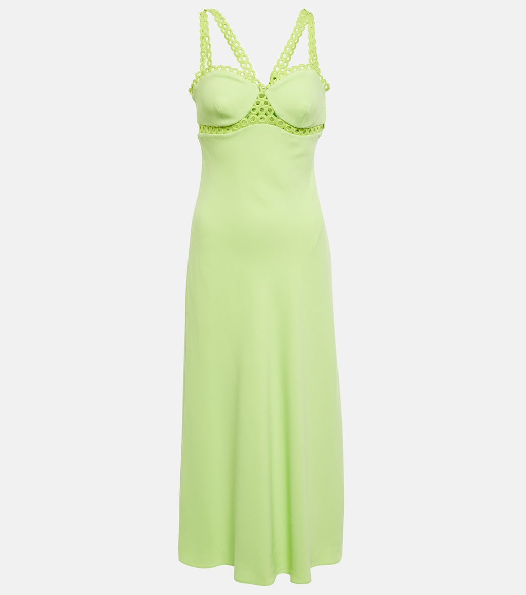 Sevilla Crochet Midi In Lime