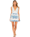 Silk Macrame Mini Dress