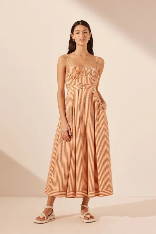 Hele Ruched Midi