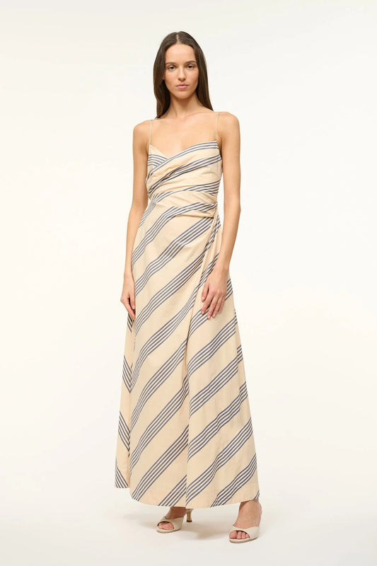 Sarah Dress Marine Bayadere Stripe