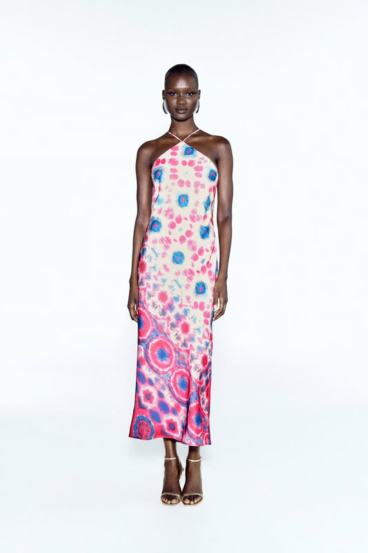 Pink Tie Dye Maxi