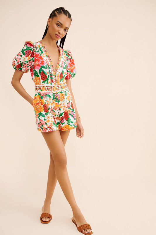 Flowerful Stretched Romper