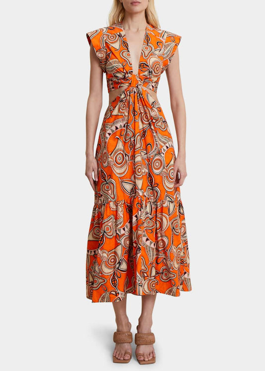 Alexandria Orange Dress