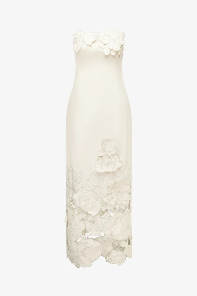 Rayna Maxi Dress in Vanilla