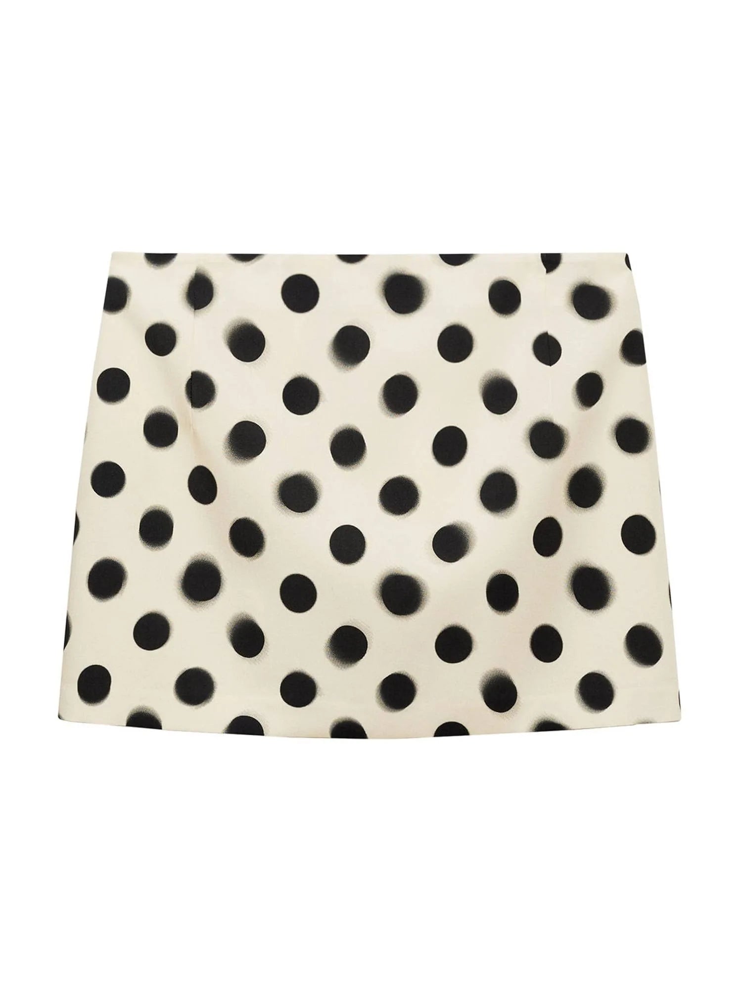 Poka Dot Satin Mini Skirt