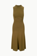 Malachite Knit Dress In Green