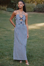 Hibiscus Cutwork Midi Dress