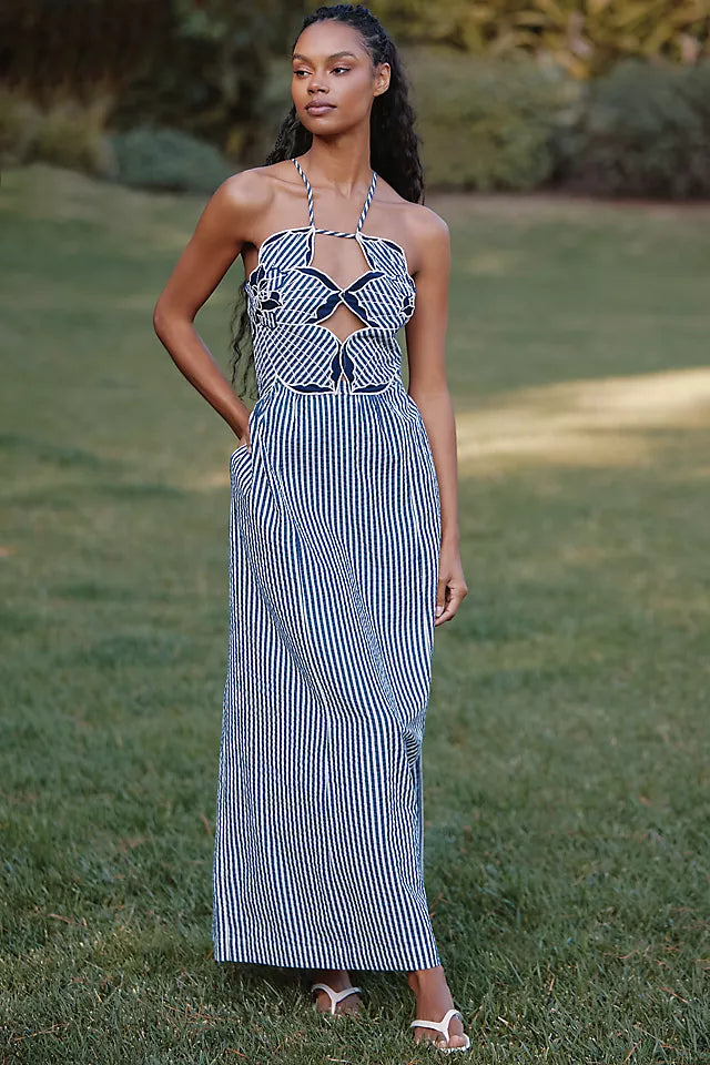 Hibiscus Cutwork Midi Dress