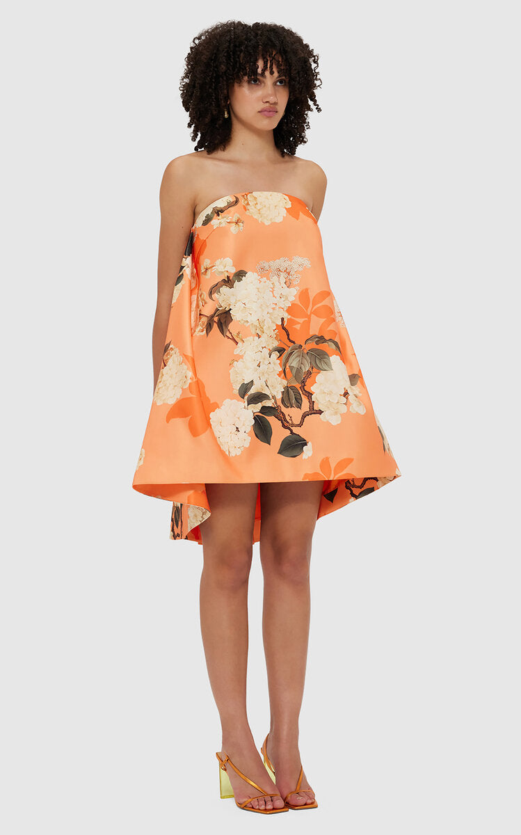 Fay Strapless Floral Mini Dress