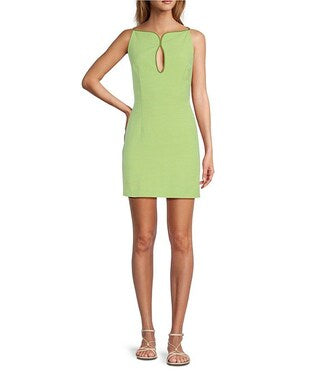 Marin A-Line Boat Keyhole Dress