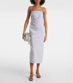 Cotton and Linen Midi Dress