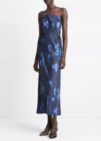 Poppy Blur Crushed Satin Dress