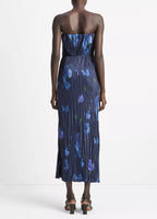 Poppy Blur Crushed Satin Dress