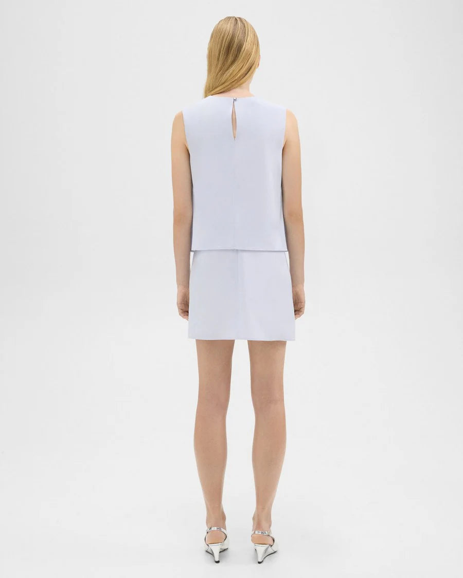 Layered Shift Dress In Cotton