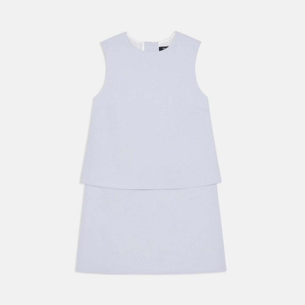 Layered Shift Dress In Cotton