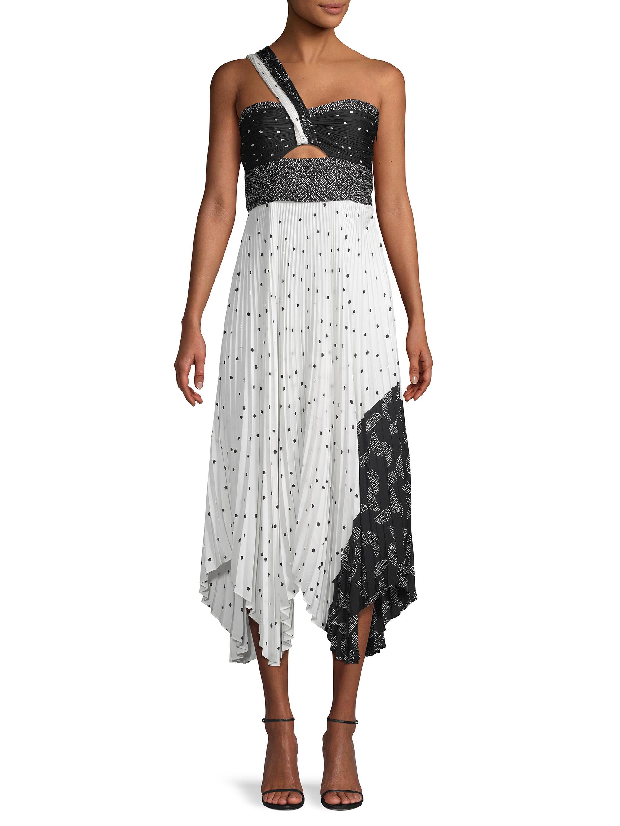 Mixed Printed Midi Dress