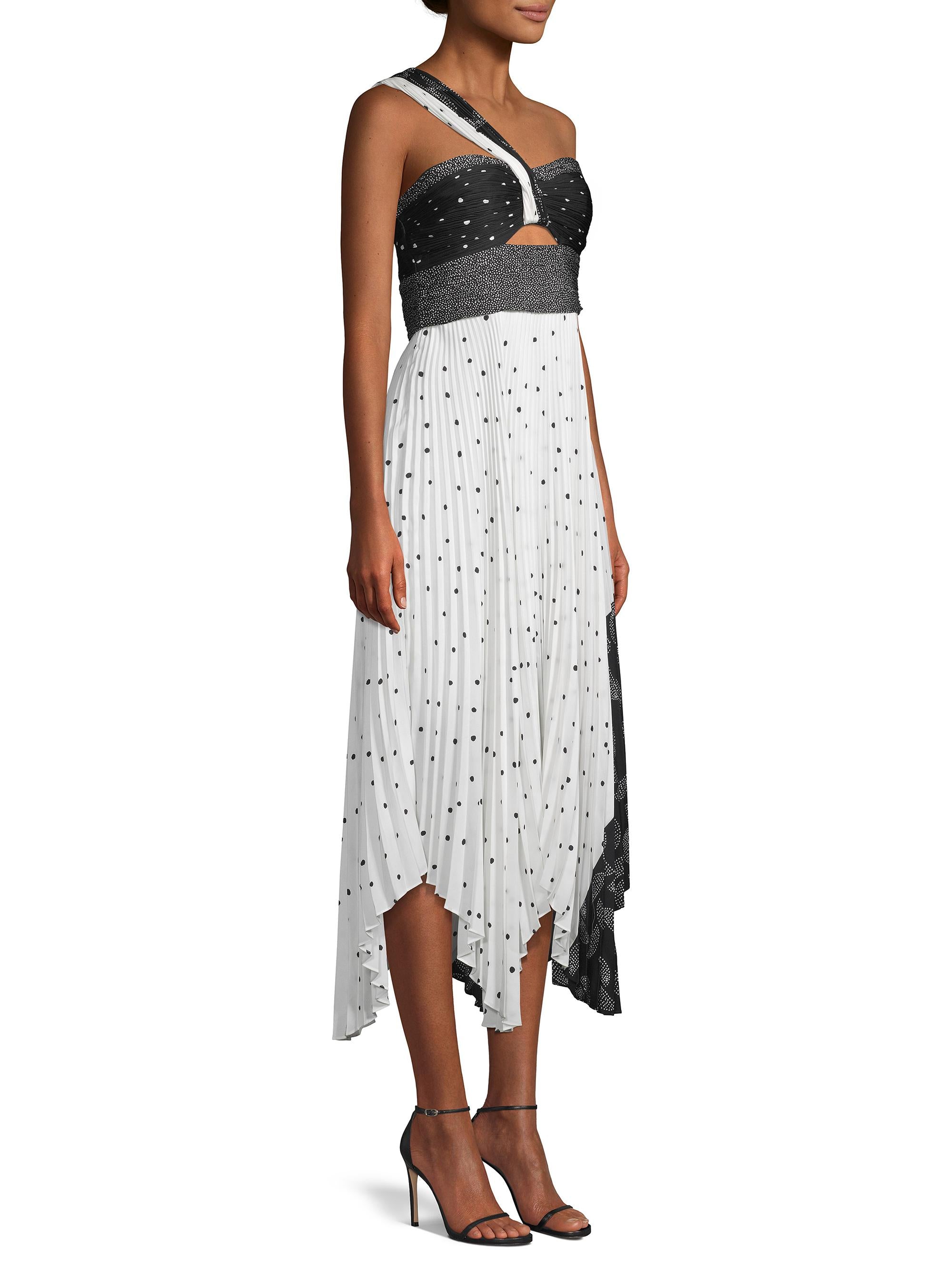 Mixed Printed Midi Dress