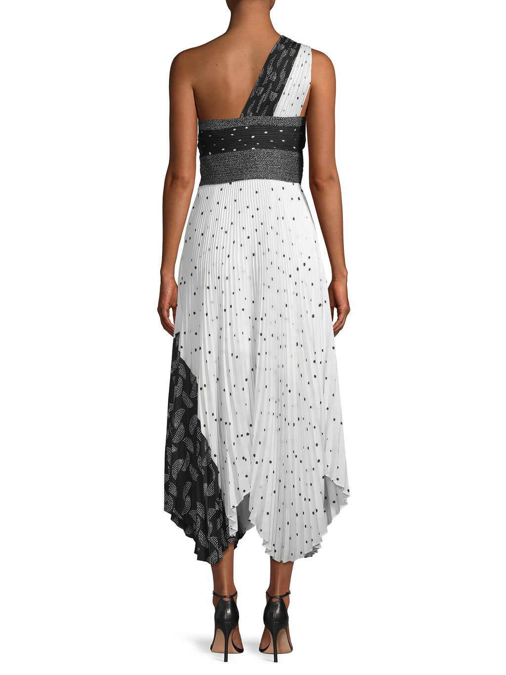 Mixed Printed Midi Dress