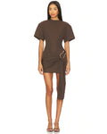 Martini Mini Dress In Chocolate