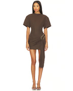 Martini Mini Dress In Chocolate