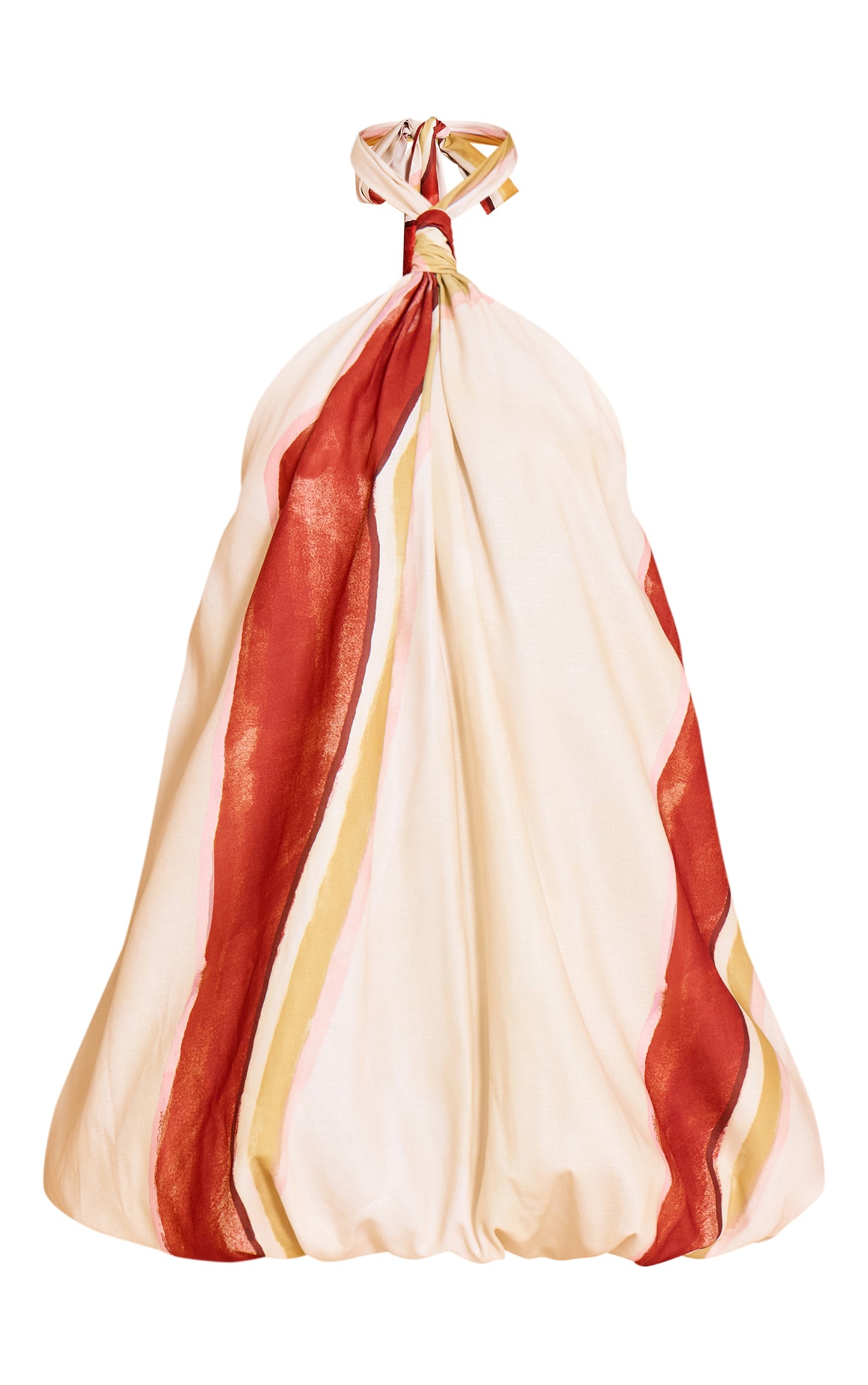 Abstract Puff Mini Dress