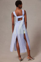 Square Neck Slit Dress